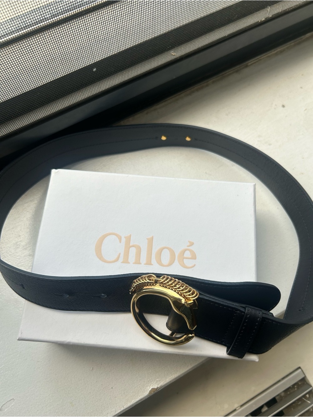 Rare Find !!!!! Chloe Belt - Navy - Picture 7 of 10